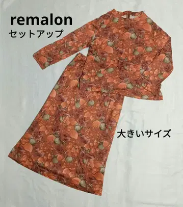 새상품급 remalon 꽃무늬 셋업 빅 사이즈 레나운 가을/겨울