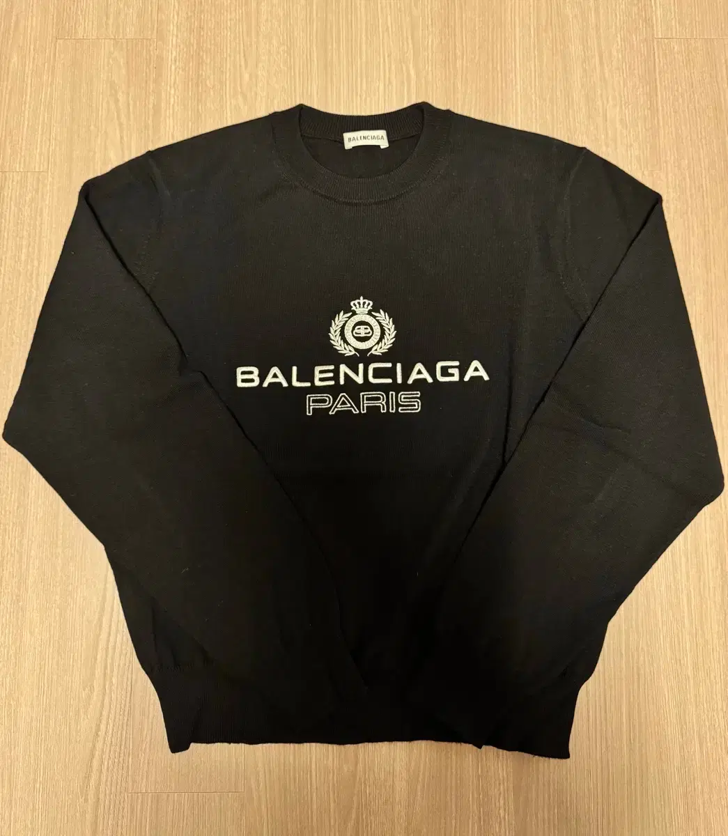 Balenciaga logo embroidered knit