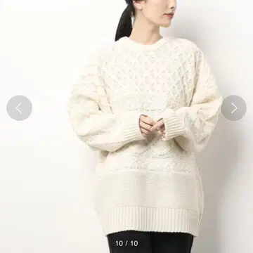 Samansa Mos2 SM2 케이블 니트 스웨터