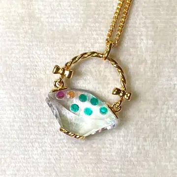 [ 새상품급 ] Swarovski 스와로브스키 목걸이 크리스탈 바스켓