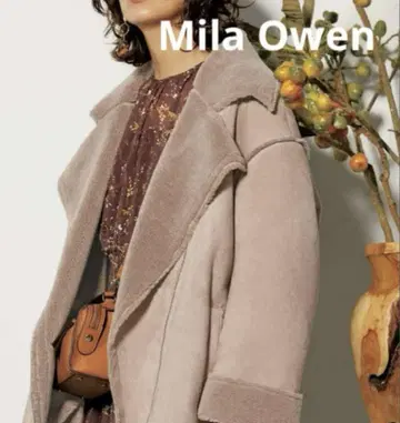 Mila Owen 미라 오웬 에코 퍼 무스탕 보아 자켓