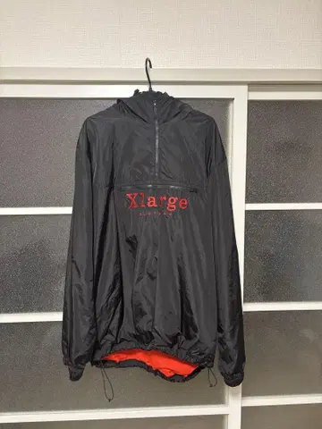 XLARGE 나일론 자켓 블랙/레드 XL