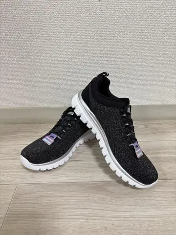 SKECHERS DYNAMIGHT 블랙 스니커즈 스케쳐스