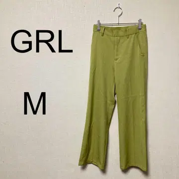 그레일 GRL 플레어 팬츠 [ M ] 포켓 컬러 팬츠 올리브 그린