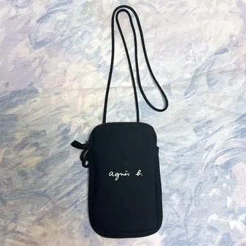 에네스베 agnis b. 스마트폰 숄더백 블랙