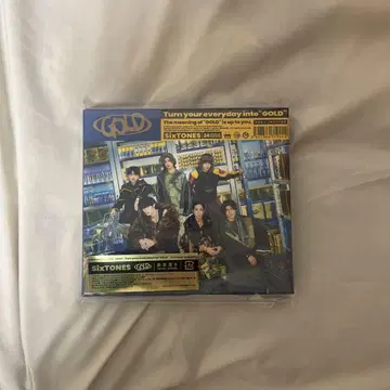 SixTONES Album GOLD 최초 한정판 B