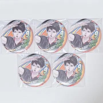 하이큐 캔뱃지 카게야마 토비오 컬렉션 캔뱃지 원작 kv 5종 세트