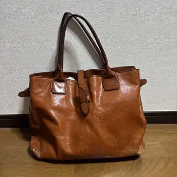 DAKOTA 브라운 가죽 토트백