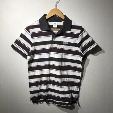 adidas 스트라이프 피케 셔츠 반팔