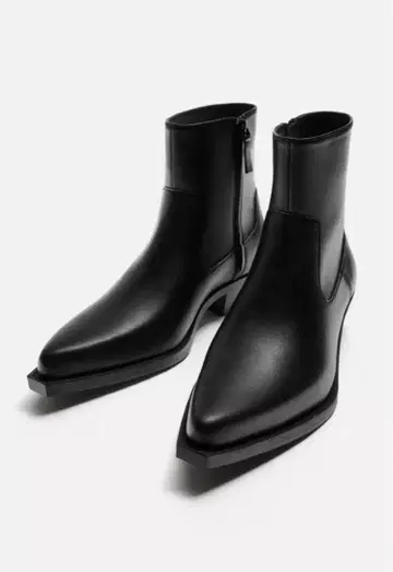 ZARA 스틸레토 러스틱 부츠