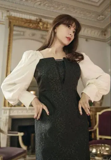 Crillon Crystal Pearl Jaquard Dress