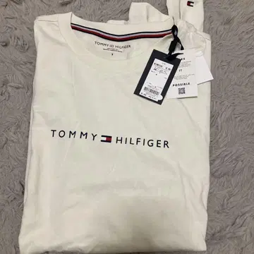TOMMY HILFIGER 화이트 롱T 미사용 새상품 택 포함