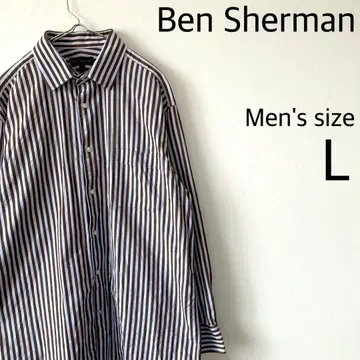 Ben Sherman 스트라이프 패턴 긴팔 셔츠 L 사이즈
