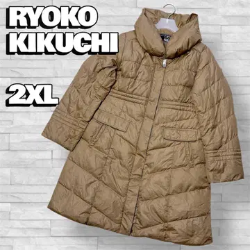 RYOKO KIKUCHI 다운 자켓 브라운 2XL