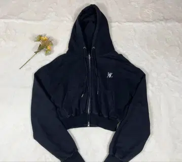 wooalong 우알롱 지퍼 후드티 블랙