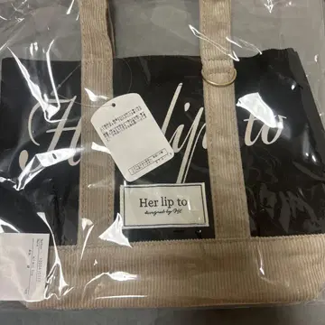 herlipto mini tote 루미네2 black 토트백 핑크