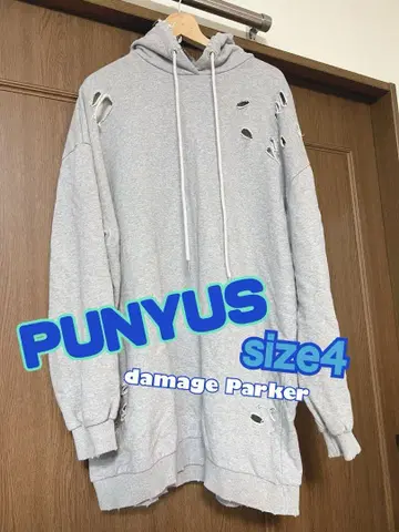 PUNYUS/푸뉴즈/후드티/가을/겨울/데미지