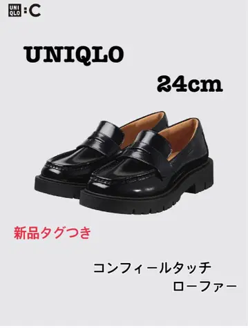 UNIQLO 컴필터치 로퍼 24cm 블랙