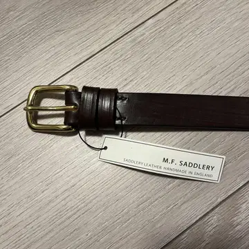 M.F. SADDLERY 새들 레더 벨트 32인치