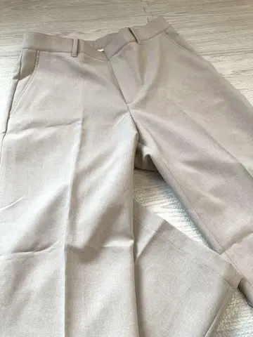 EDIFICE 와이드 슬랙스 베이지 M 사이즈