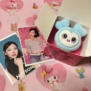 twice 랜덤 봉제 인형 반지 나블리 트레카세트