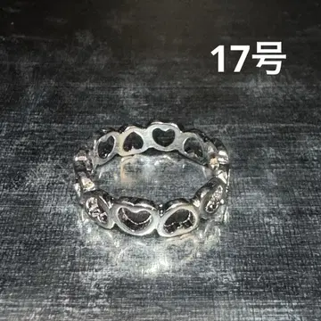 빈티지 패션 반지 실버 17호 체인 반지 하트