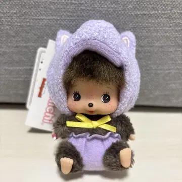 몬치치 애니멀 베이비치치 얼굴 큰 키체인 고양이