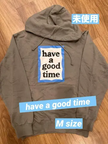 have a good time 후드티 (카키)