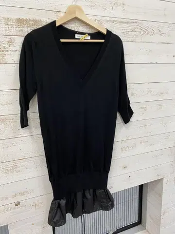 사카이 럭 밑단 절개 튜닉 원피스