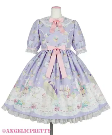 Angelic Pretty 토끼의 Picnic Party 원피스
