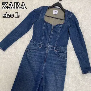 [ 새상품급 ] ZARA 데님 TRF 점프수트 작업복 사이즈 L