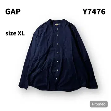 [ 즉시 구매 OK ] 이지핏 GAP 긴팔 밴드 카라 셔츠 사이즈 XL