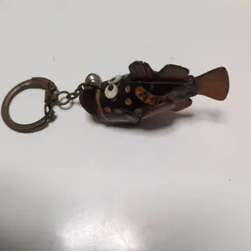 졸음 오코제 가죽제품 물고기 모양 키링