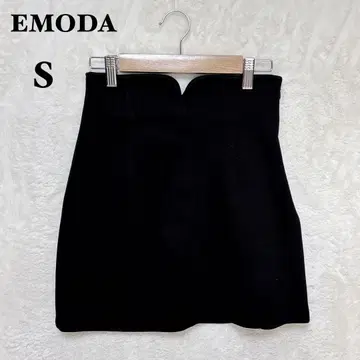 에모다 커브 허리 미니 스커트 타이트 S 블랙 하이웨스트 이너 팬츠