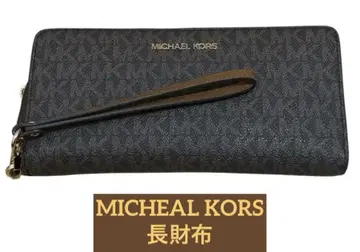 [ 가격 인하 ] MICHAEL KORS 다크 그레이 장지갑