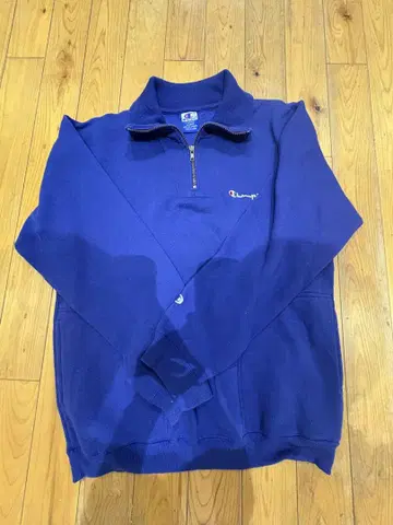 90s Champion 하프 지퍼
