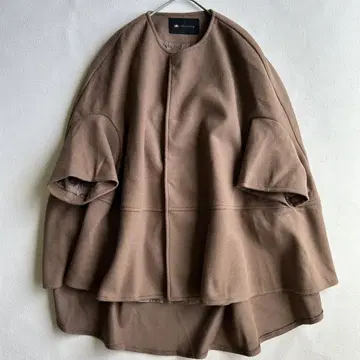 ABITOKYO 판초 코트 M 사이즈 브라운 빅 실루엣 돌먼