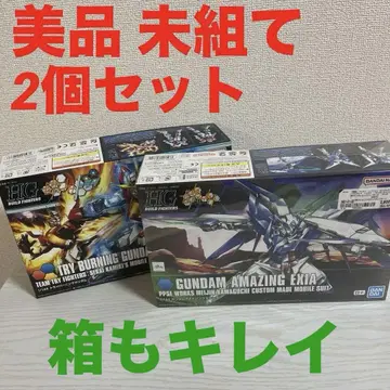 2개 세트 HG 1/144 건담 어메이징 엑시아 트라이 버닝 건담