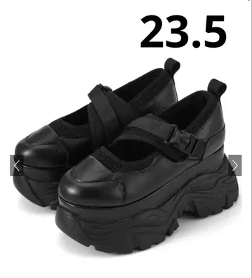 GRL 통굽 메쉬 벨트 스니커즈 23.5 블랙 ci483 그레일