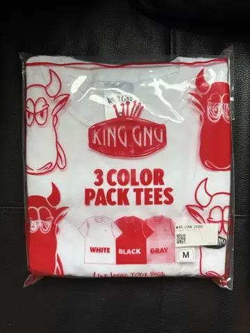 미개봉 새상품 King Gnu T셔츠 3 COLOR PACK TEES M