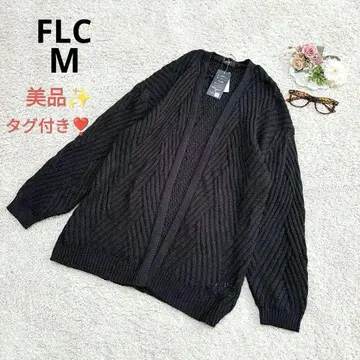 [ 새상품급 ] 택 포함 ELC 가디건 니트 케이블 겉옷 블랙 M 블랙