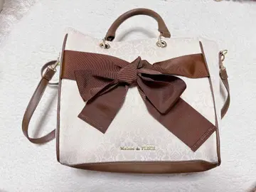 Maison de FLEUR 리본 숄더백