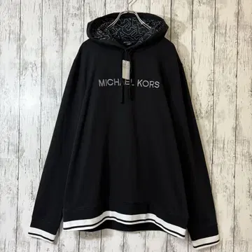 미사용품 MICHAEL KORS 블랙 후드티 자수 후디 XL