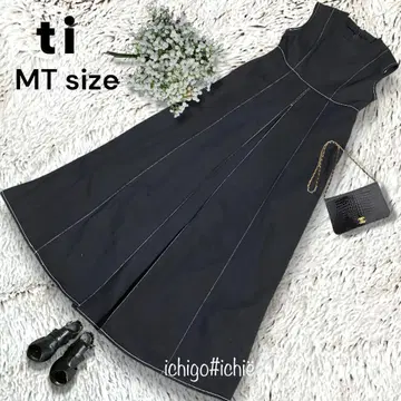 새상품급 ti. 롱 박스 플리츠 원피스 MT 블랙 가발 카츠라기 936A