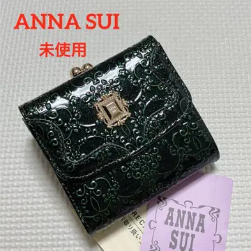 미사용 ANNA SUI 안나수이 3단 폴더형 지갑 루미 그린 녹색