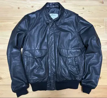 schott A-2 플라이트 자켓 가죽 174G 블랙 38