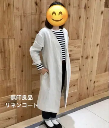 무인양품 프렌치 린넨 코트 M 사이즈 생성