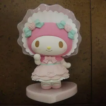 산리오 MY MELODY 피규어 핑크 드레스