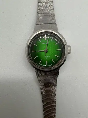 SEIKO 자동 와인딩 시계 그린 다이얼