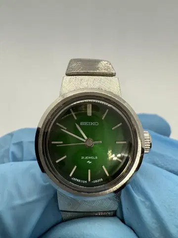 SEIKO 자동 와인딩 시계 그린 다이얼
